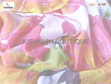 Tablet Screenshot of kishmishboutique.com